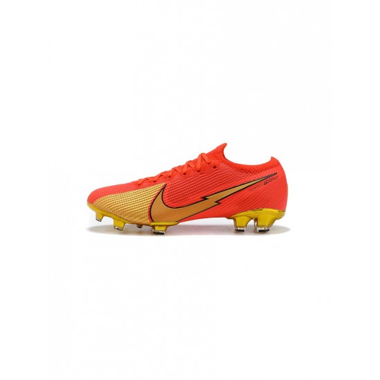 Nike Mercurial Vapor 13 Elite FG Red Gold Black Soccer Cleats