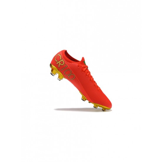 Nike Mercurial Vapor 13 Elite FG Red Gold Black Soccer Cleats