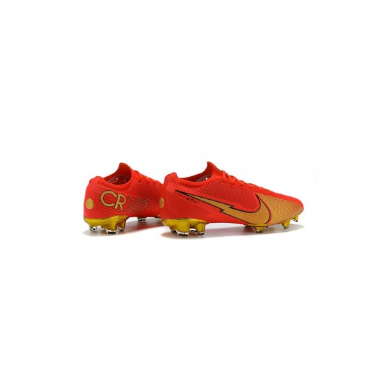 Nike Mercurial Vapor 13 Elite FG Red Gold Black Soccer Cleats