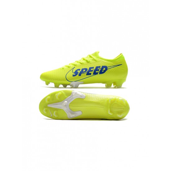 Nike Mercurial Vapor 13 Elite FG Volt Blue White Soccer Cleats