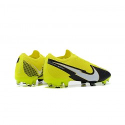 Nike Mercurial Vapor 13 Elite FG Volt White Black Soccer Cleats