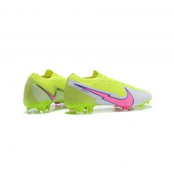 Nike Mercurial Vapor 13 Elite FG Volt White Pink Soccer Cleats