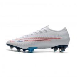 Nike Mercurial Vapor 13 Elite FG White Red Blue Soccer Cleats