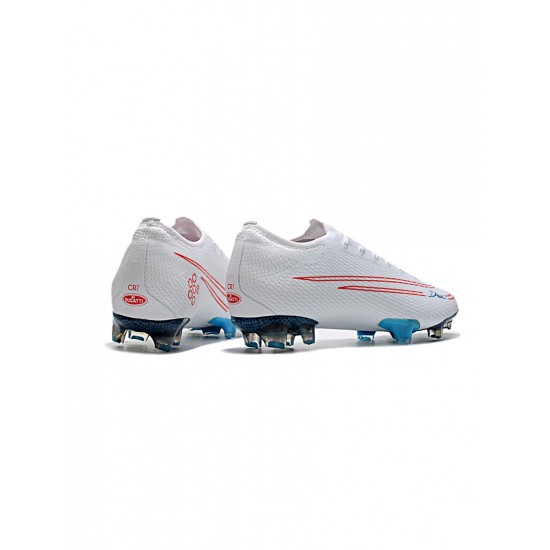 Nike Mercurial Vapor 13 Elite FG White Red Blue Soccer Cleats