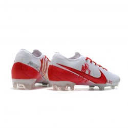 Nike Mercurial Vapor 13 Elite FG White Red Soccer Cleats