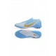 Nike Mercurial Vapor 13 Elite TF Blue White Gold Soccer Cleats