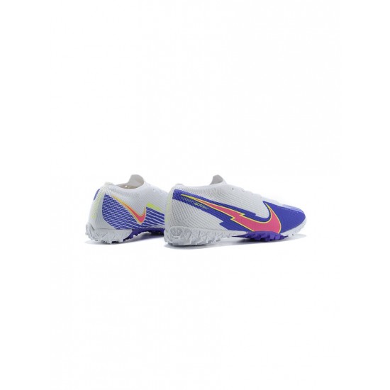 Nike Mercurial Vapor 13 Elite TF Blue White Pink Soccer Cleats