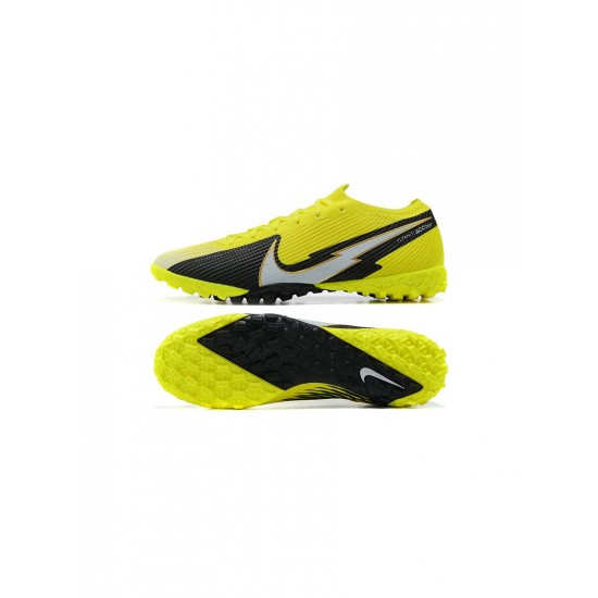 Nike Mercurial Vapor 13 Elite TF Volt White Black Soccer Cleats