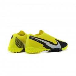 Nike Mercurial Vapor 13 Elite TF Volt White Black Soccer Cleats