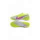 Nike Mercurial Vapor 13 Elite TF Volt White Pink Soccer Cleats