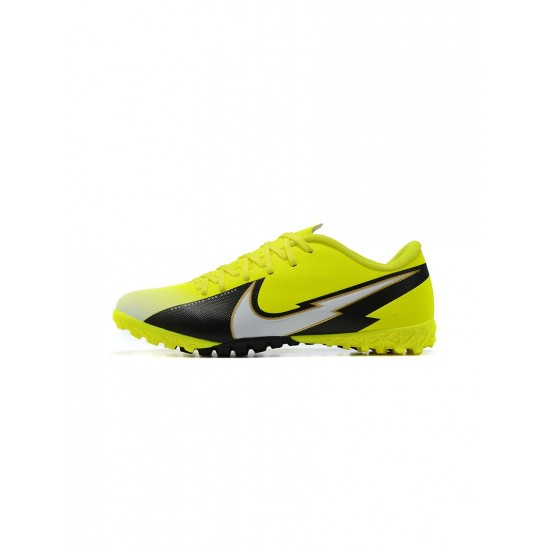 Nike Mercurial Vapor TF Volt White Black Soccer Cleats