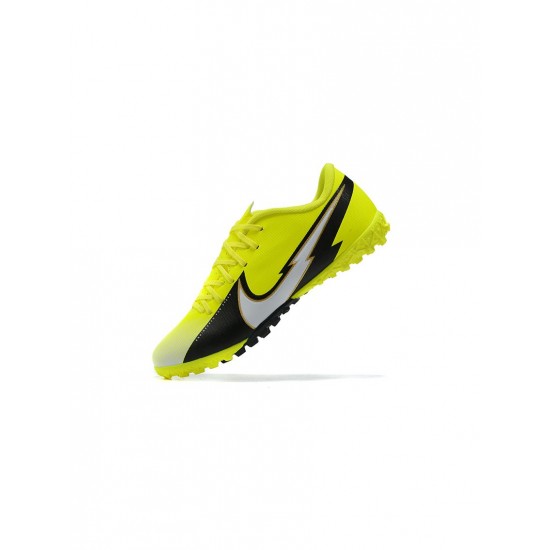 Nike Mercurial Vapor TF Volt White Black Soccer Cleats