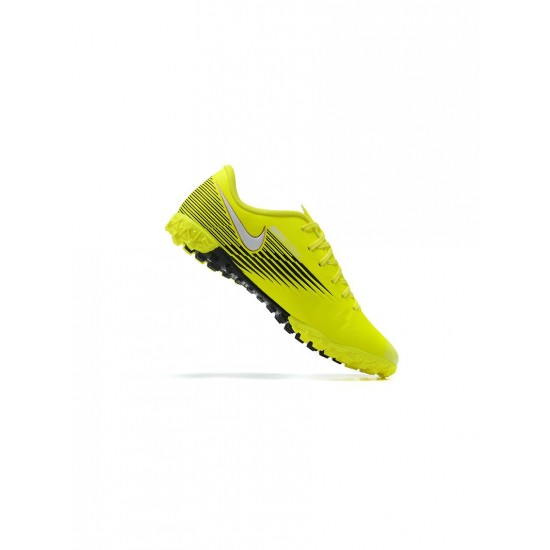 Nike Mercurial Vapor TF Volt White Black Soccer Cleats