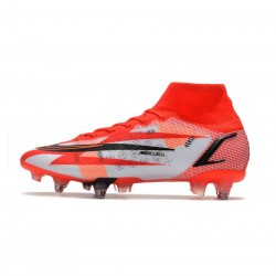 Nike Mercurial Superfly 8 Elite Cr7 SG Pro Chile Red Black Ghost Total Crimson Soccer Cleats