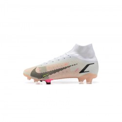 Nike Mercurial Superfly 8 Elite FG White Black Bright Crimson Pink Blast Soccer Cleats