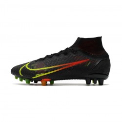 Nike Mercurial Superfly Viii Elite AG Pro Black Cyber Off Noir Soccer Cleats