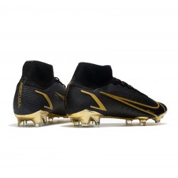 Nike Mercurial Superfly Viii Elite FG Elite Black Gold Soccer Cleats