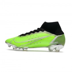 Nike Mercurial Superfly Viii Elite FG Elite Volt Silver Black Soccer Cleats