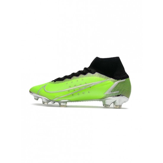 Nike Mercurial Superfly Viii Elite FG Elite Volt Silver Black Soccer Cleats