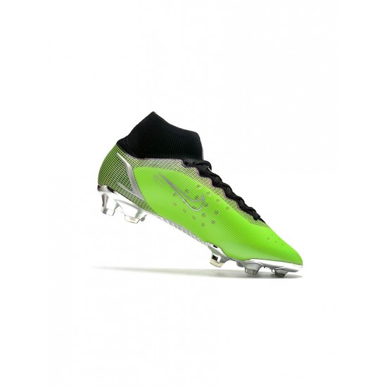 Nike Mercurial Superfly Viii Elite FG Elite Volt Silver Black Soccer Cleats