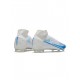 Nike Mercurial Superfly Viii Elite FG White Blue Soccer Cleats