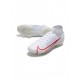 Nike Mercurial Superfly Viii Elite FG White Red Soccer Cleats