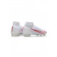 Nike Mercurial Superfly Viii Elite FG White Red Soccer Cleats