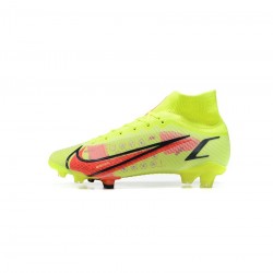 Nike Mercurial Superfly Viii Elite FG Yellow Black Red Soccer Cleats