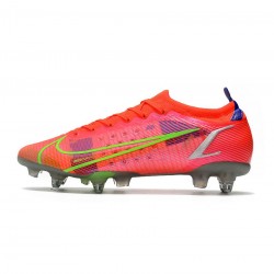 Nike Mercurial Vapor 14 Elite SG Pro Bright Crimson Metallic Silver Soccer Cleats