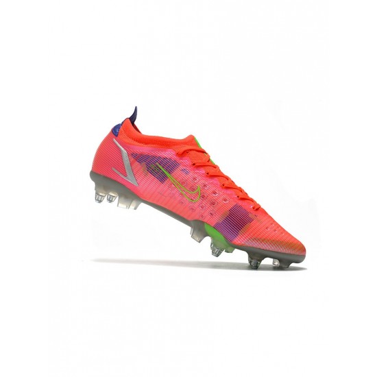 Nike Mercurial Vapor 14 Elite SG Pro Bright Crimson Metallic Silver Soccer Cleats