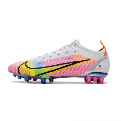 Nike Mercurial Vapor Dragonfly Xiv Elite AG Pro White Metallic Silver Dark Raisin Soccer Cleats