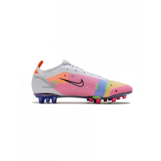 Nike Mercurial Vapor Dragonfly Xiv Elite AG Pro White Metallic Silver Dark Raisin Soccer Cleats