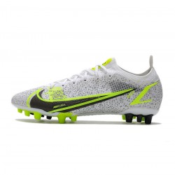 Nike Mercurial Vapor Xiv Elite AG Pro White Black Metallic Silver Volt Soccer Cleats