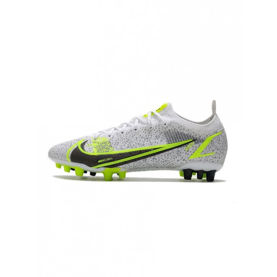 Nike Mercurial Vapor Xiv Elite AG Pro White Black Metallic Silver Volt Soccer Cleats