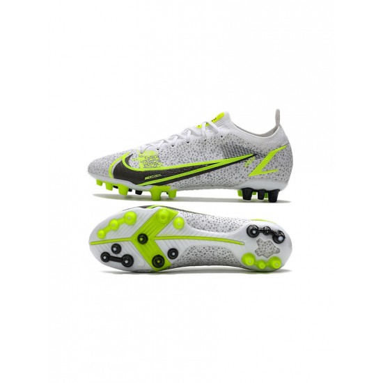 Nike Mercurial Vapor Xiv Elite AG Pro White Black Metallic Silver Volt Soccer Cleats