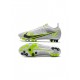 Nike Mercurial Vapor Xiv Elite AG Pro White Black Metallic Silver Volt Soccer Cleats