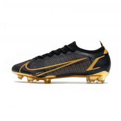 Nike Mercurial Vapor Xiv Elite FG Black Gold Soccer Cleats