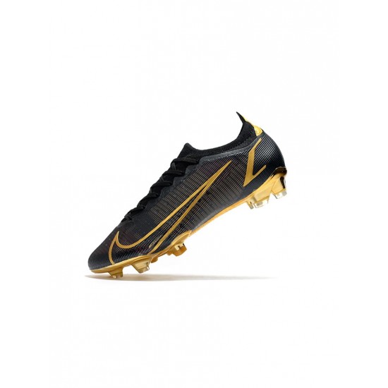 Nike Mercurial Vapor Xiv Elite FG Black Gold Soccer Cleats