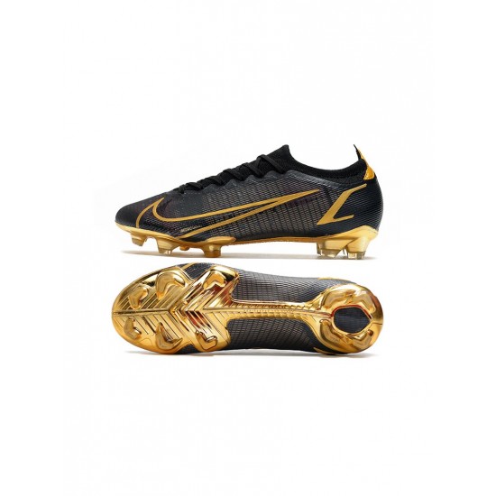 Nike Mercurial Vapor Xiv Elite FG Black Gold Soccer Cleats