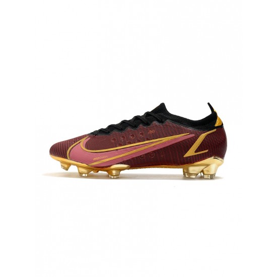 Nike Mercurial Vapor Xiv Elite FG Brown Pink Gold Soccer Cleats