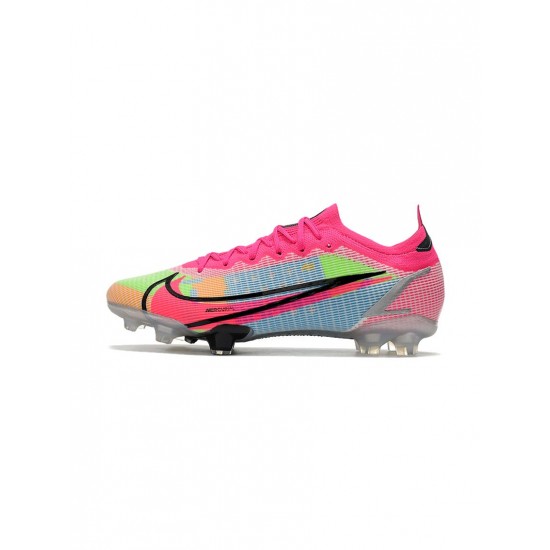 Nike Mercurial Vapor Xiv Elite FG White Black Pink Mulitcolor Soccer Cleats