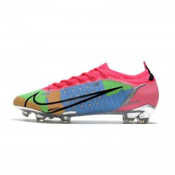 Nike Mercurial Vapor Xiv Elite FG White Black Pink Silver Soccer Cleats