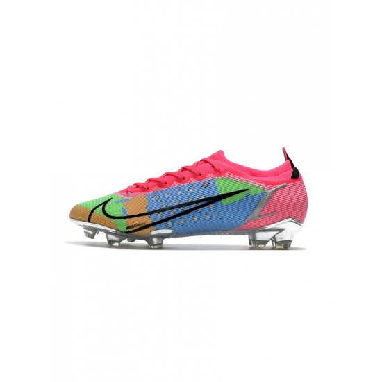 Nike Mercurial Vapor Xiv Elite FG White Black Pink Silver Soccer Cleats