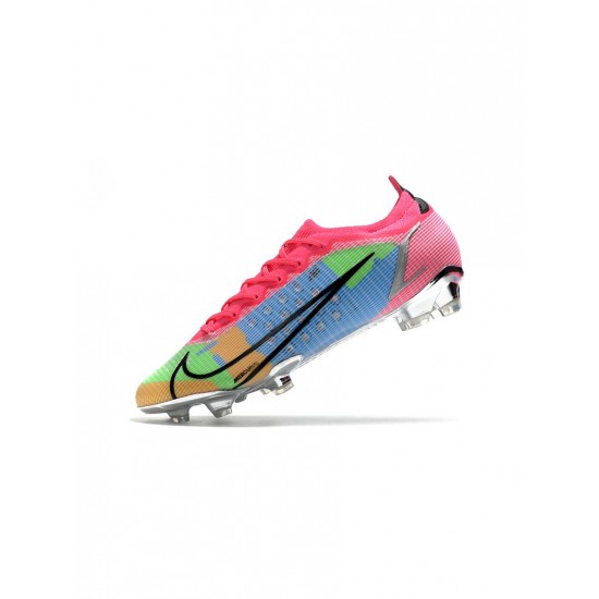 Nike Mercurial Vapor Xiv Elite FG White Black Pink Silver Soccer Cleats