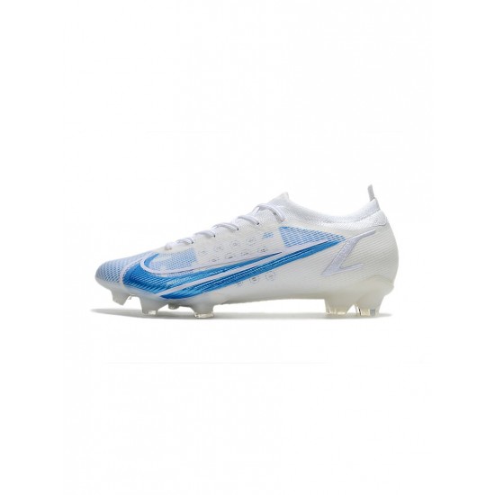 Nike Mercurial Vapor Xiv Elite FG White Blue Soccer Cleats