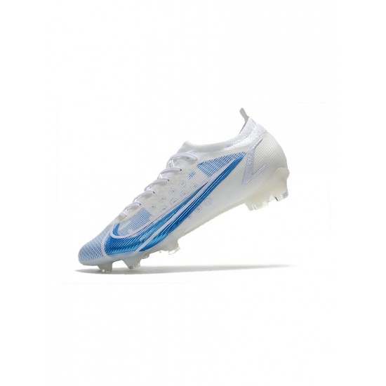 Nike Mercurial Vapor Xiv Elite FG White Blue Soccer Cleats