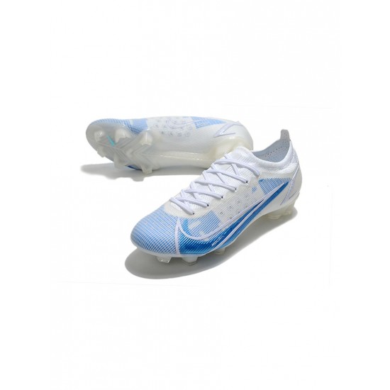 Nike Mercurial Vapor Xiv Elite FG White Blue Soccer Cleats