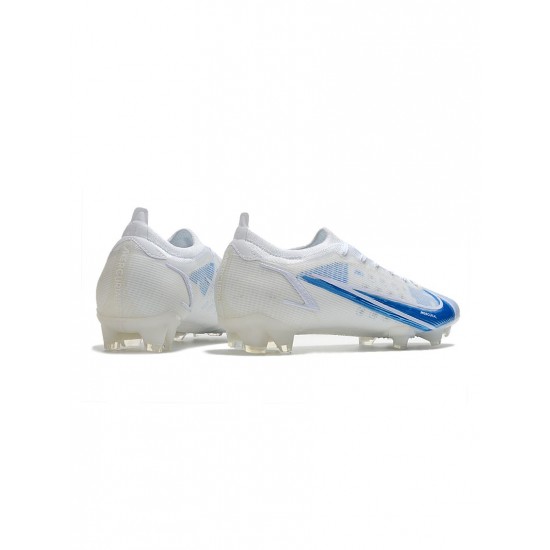 Nike Mercurial Vapor Xiv Elite FG White Blue Soccer Cleats