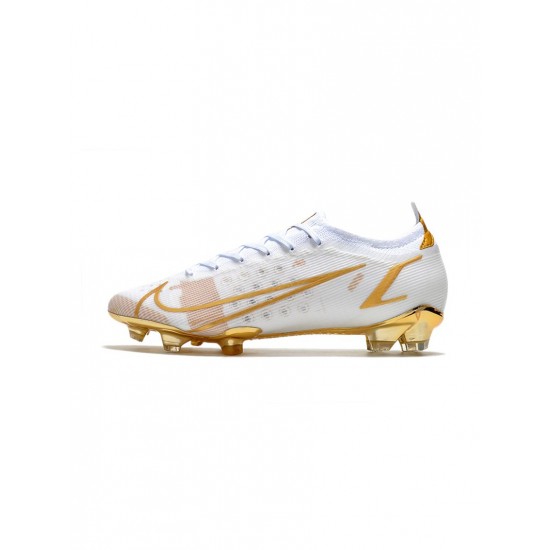 Nike Mercurial Vapor Xiv Elite FG White Gold Soccer Cleats