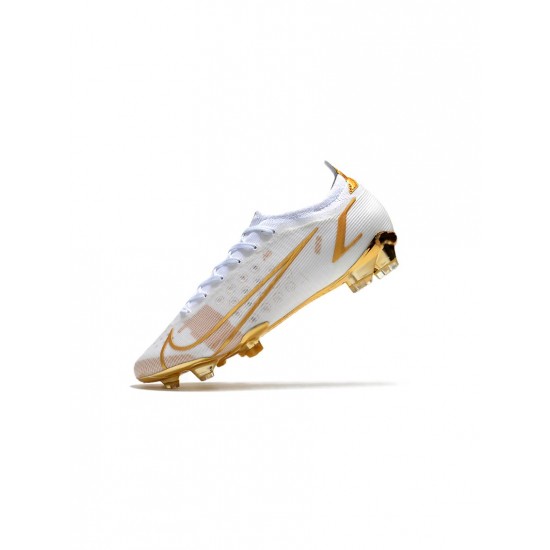 Nike Mercurial Vapor Xiv Elite FG White Gold Soccer Cleats